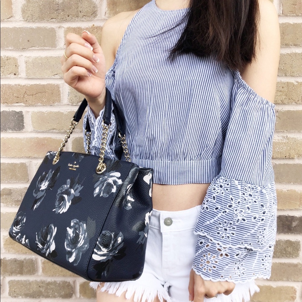 Gaby’sBags👜💕- NWT Kate Spade Satchel Floral - Picture 7 of 7